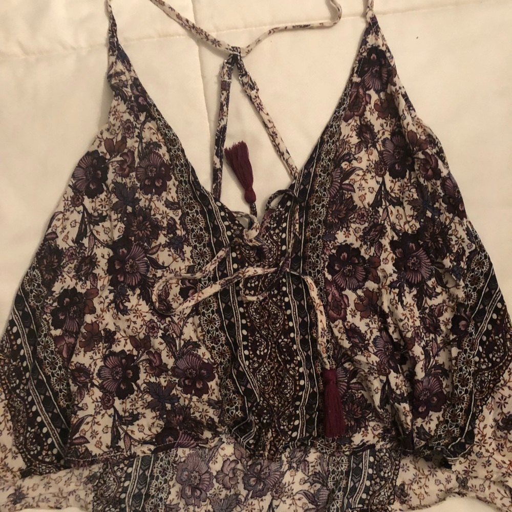 Patterned crop Zaful Tank